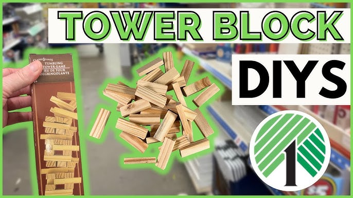Dollar Tree DIY crafter's glue gun / gun stick stand made from $1 tumbling  tower toy 