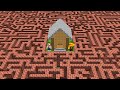 Мы нашли ДОМ ЖИТЕЛЯ В САМОМ БОЛЬШОМ ЛАБИРИНТЕ в Майнкрафт ! Персик и Боб Minecraft