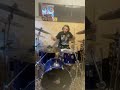 Drummer does the only thing he knows how to do