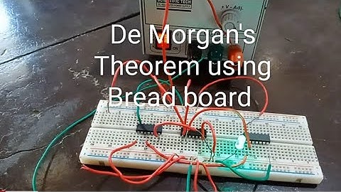 Verification of De Morgan