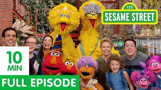 sesame street family day full street story