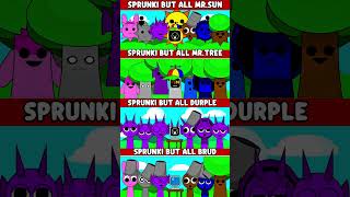 Wow New Sprunki But Mr.sun Vs Mr.tree Vs Durple Vs Brud - Incredibox Sprunki Animation