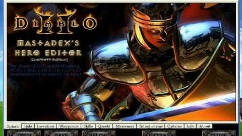 Diablo 2: LoD 2012 Easy Way To Hex Boss Skills With Hero Editor
