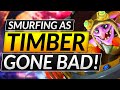 SMURFING IN 6K MMR GONE WRONG - Timber Thinks He's Good But is ACTUALLY BOOSTED? - Dota 2 Guide