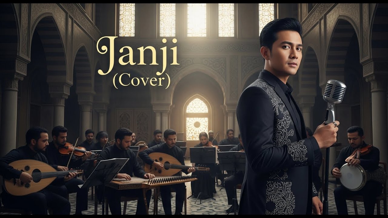 Janji - A. Rafiq (Cover) Arabic Orchestra - Lyric Video by DanSyah REX