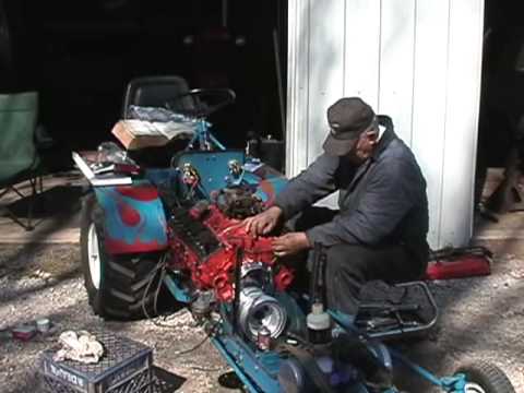 V8 lawn tractor.wmv