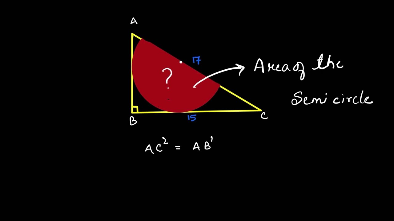 Найдите площадь полукруга.