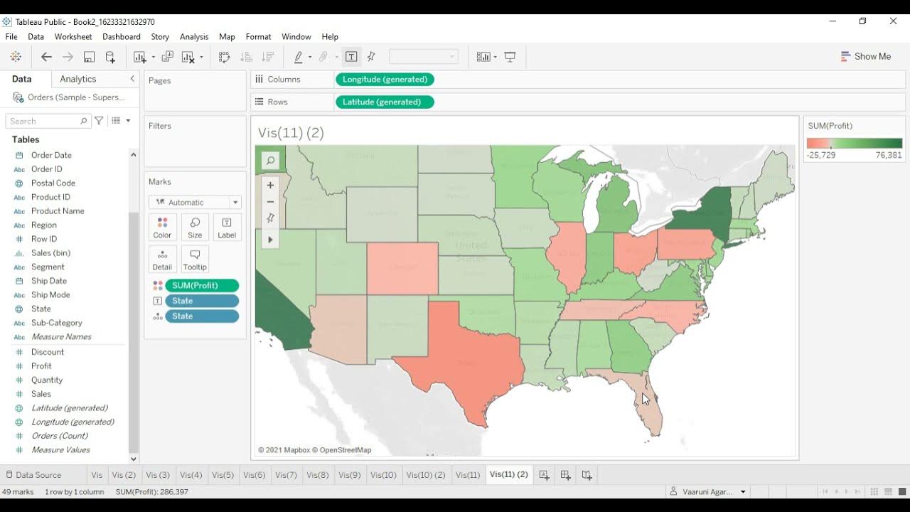 Tableau Tutorial for Beginners 25 - How to Make a Filled Map in Tableau ...