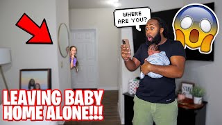 Leaving The Baby Home Alone Prank On Boyfriend Hilarious