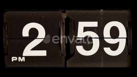 Flip Clock | Stock Footage - Envato elements