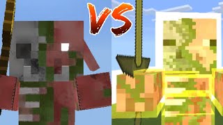 Giant Zombified Piglin Vs Zombie Pigman An - Minecraft Mob Battle