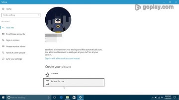 How To Set Default Account Pictures window 10