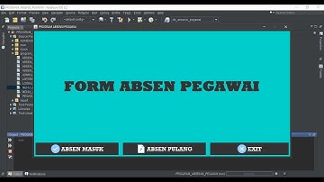 PROGRAM APLIKASI ABSENSI PEGAWAI MENGGUNAKAN JAVA NETBEANS, MYSQL DAN IREPORT