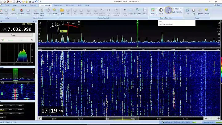 CQWW CW 7Mhz on Airspy HF+ Discovery