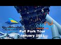 SeaWorld Orlando Full Park Tour featuring Ice Breaker and coaster POVs | January 2021