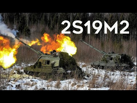 Russian 2S19M2 Demonstrates