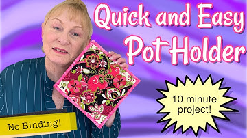 Quick and Easy 10 Minute Pot Holder | The Sewing Room Channel