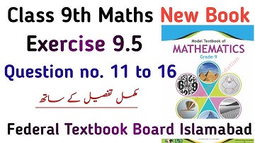 Class 9 Maths NBF Exercise 9.5 New Book | Chapter 9 Exercise 9.5 Class 9th Notes Pdf | Learning Zone