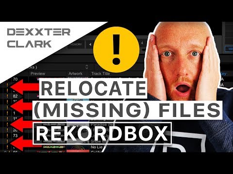 How to change location songs Rekordbox // dealing with missing files and tracks