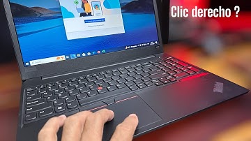 Cómo hacer clic derecho en laptop cuando no trae la tecla ?