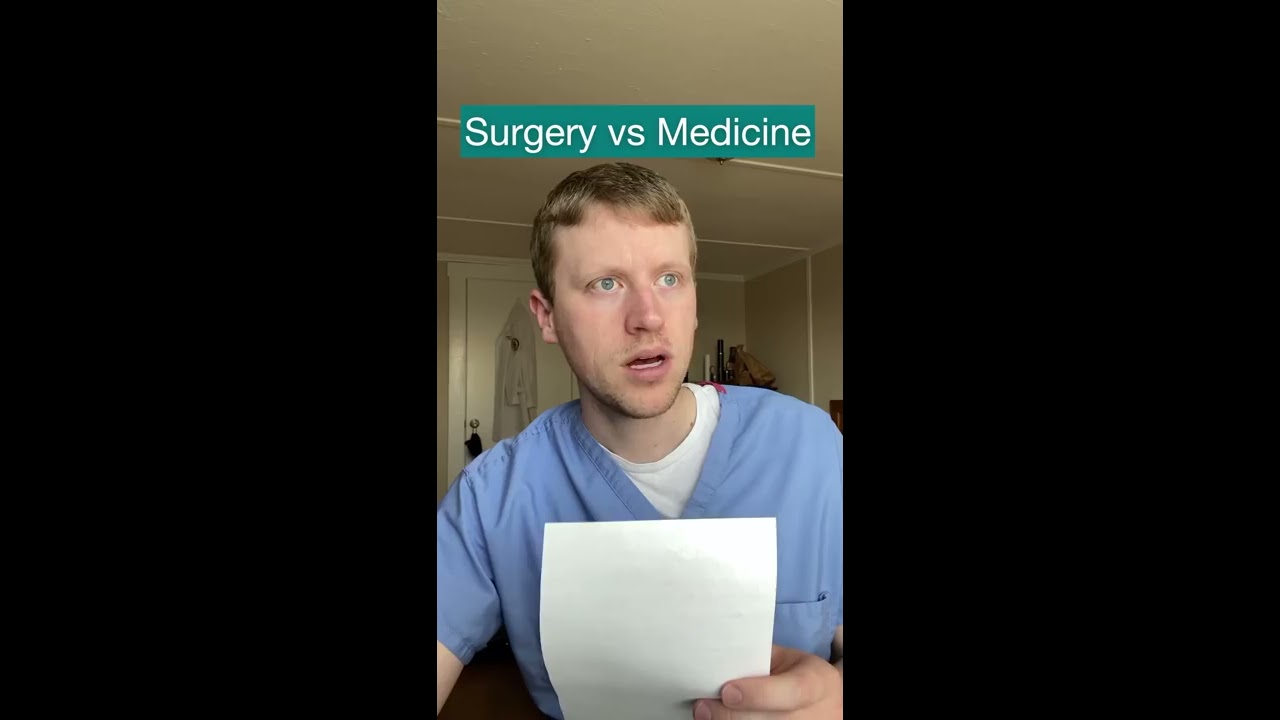 Surgery Vs Medicine Presenting A Patient