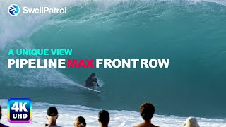 PIPELINE MAX | Close Up View To Large 10-12 Ft Pipe Barrels | Barron Mamiya Nathan Florence 4K [Raw]