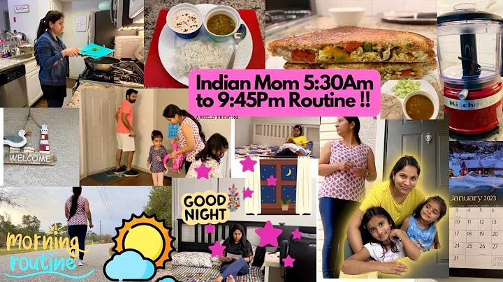 Indian Mom 5:30AM To 9:45PM PRODUCTIVE/REAL busy Morning to Night ROUTINE/IndianMom dailyRoutine2023
