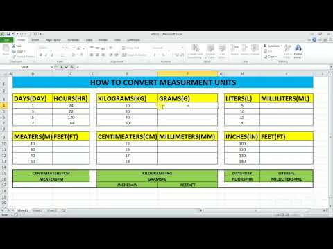 How to Convert Measurement Units in Excel - Convert Function - excel users should know