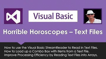 VB StreamReader Text Files and Arrays - Horrible Horoscopes