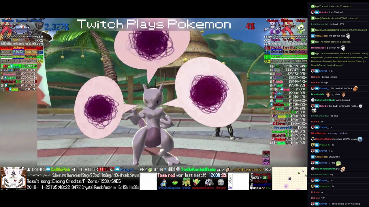 Twitch Plays Pokémon Battle Revolution - Matches 