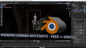 Blender Walking Camera Movement - Free Addons | How To Create Realistic Camera Shake in Blender 📸