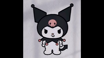 How to draw Kuromi #kuromi #shorts