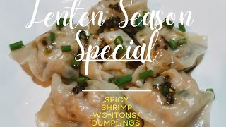 Spicy Shrimp Wontons/Dumplings