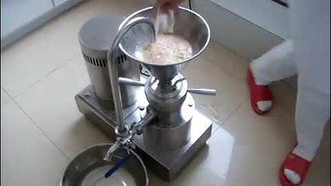 Colloid Mill Working Video