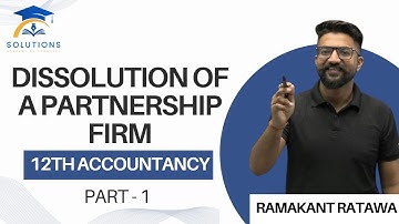 #1 Dissolution of Partnership firm - Introduction #partnership #dissolution