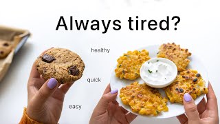 Quick Snack Ideas for when you're tired (easy & pretty healthy)