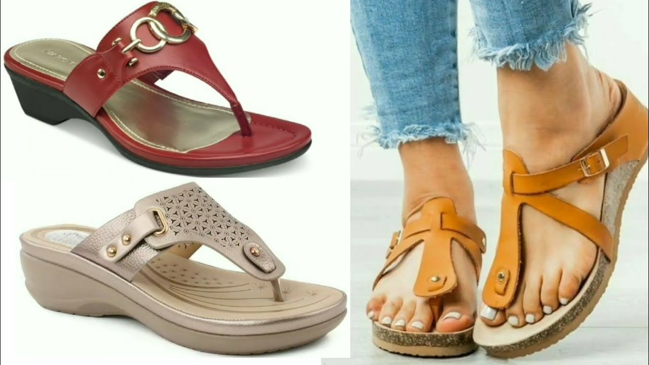 CASUAL SANDAL LATEST SLIPPER DESIGN SANDALS COLLECTION FOR LADIES - YouTube