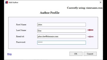 How to add a new author in the CBT software.