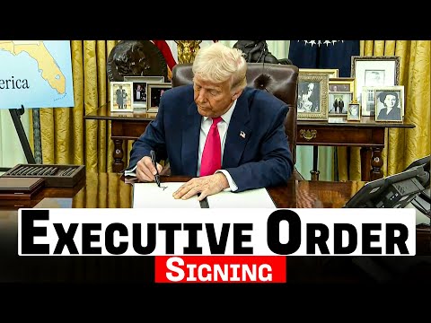 LIVE: President Donald Trump signs executive order LIVE: President Donald Trump signs executive order