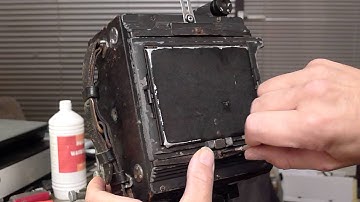 Graflex speed Graphic part 3 closing up again and putting on the springback