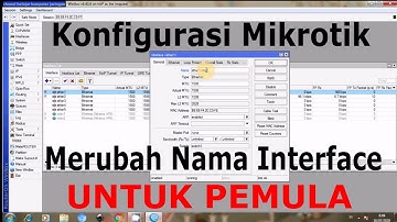 Konfigurasi Mikrotik Merubah Nama Interface