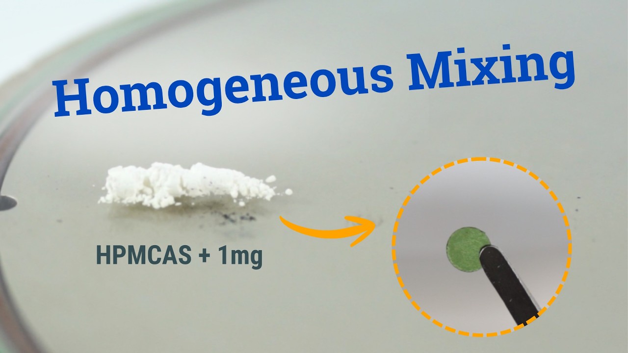 Milligram-Scale Mixing of HPMCAS I MeltPrep Mixer