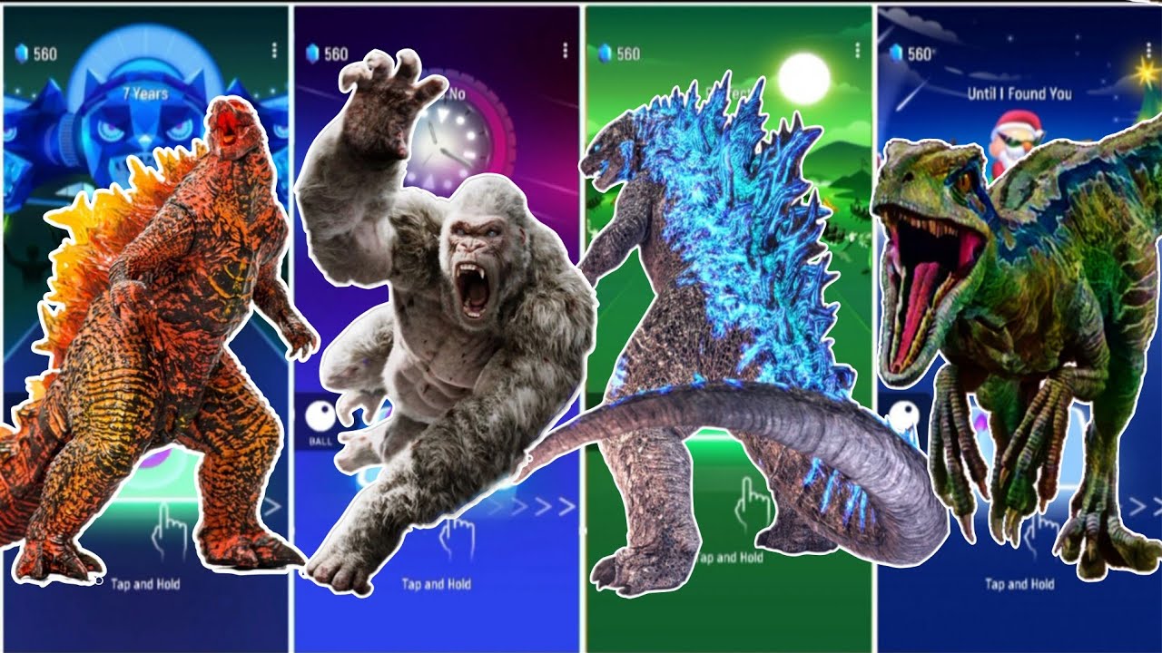 «Мир Юрского периода» Годзилла🆚 Кинг-Конг🆚 Ледяная Годзилла🆚 Велоцираптор || Танцевальная песня «...