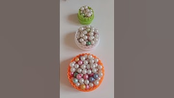 Tiranga pearl reverse cookie cutter flower set|beads reverse asmr|colorful moti reverse nice video