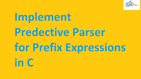 Implementation of a Simple Predictive Parser for prefix expression  Compiler Design