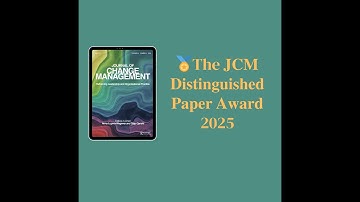 🏅The 𝐉𝐂𝐌 𝐃𝐢𝐬𝐭𝐢𝐧𝐠𝐮𝐢𝐬𝐡𝐞𝐝 𝐏𝐚𝐩𝐞𝐫 𝐀𝐰𝐚𝐫𝐝 2025