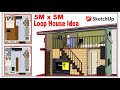 Small House Design Idea for 5m x 5m Low Budget