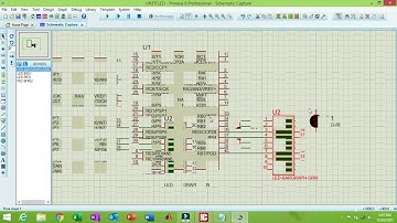 pic led blink with proteus