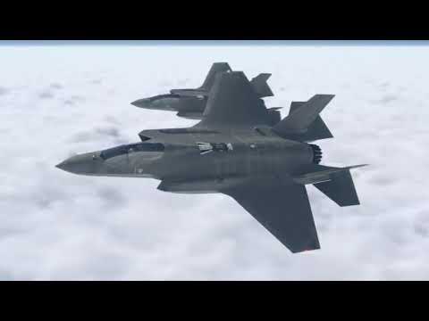 ТУ-160 уходят от перехвата F-35 (Видео)