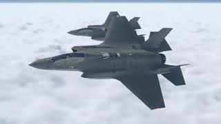 ТУ-160 уходят от перехвата F-35 (Видео)